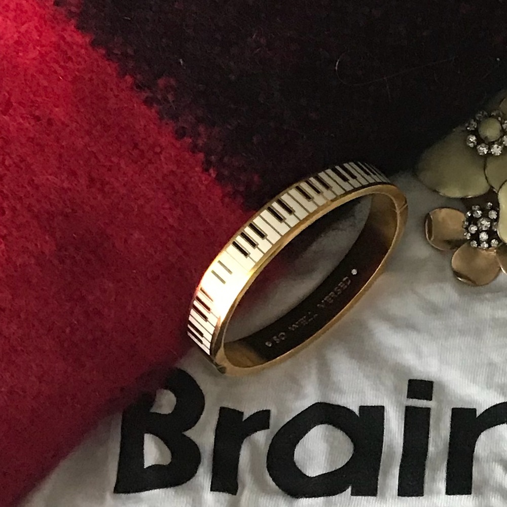 Kate Spade hinged bangle bracelet piano
